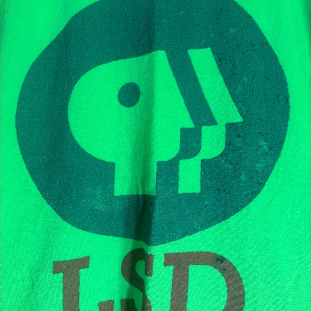 Lsd Medium Lime Green Preowned Graphic Tshirt - image 1